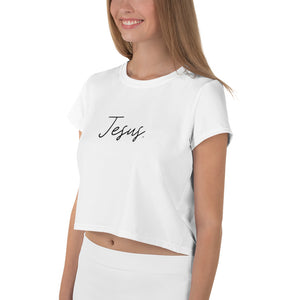 JESUS. Minimalistic Crop Tee