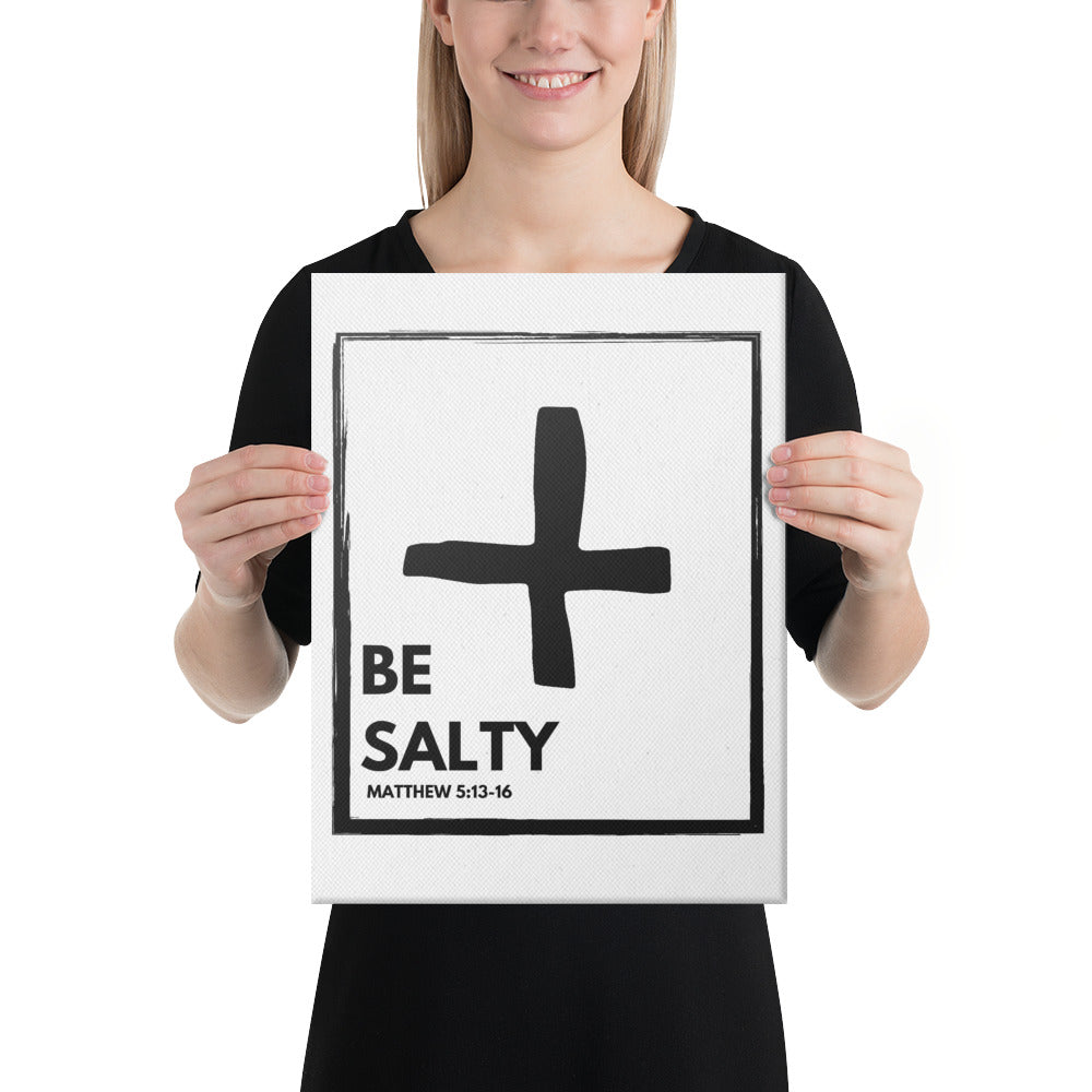 BE SALTY Matthew 5:13-16 Canvas Wall Art