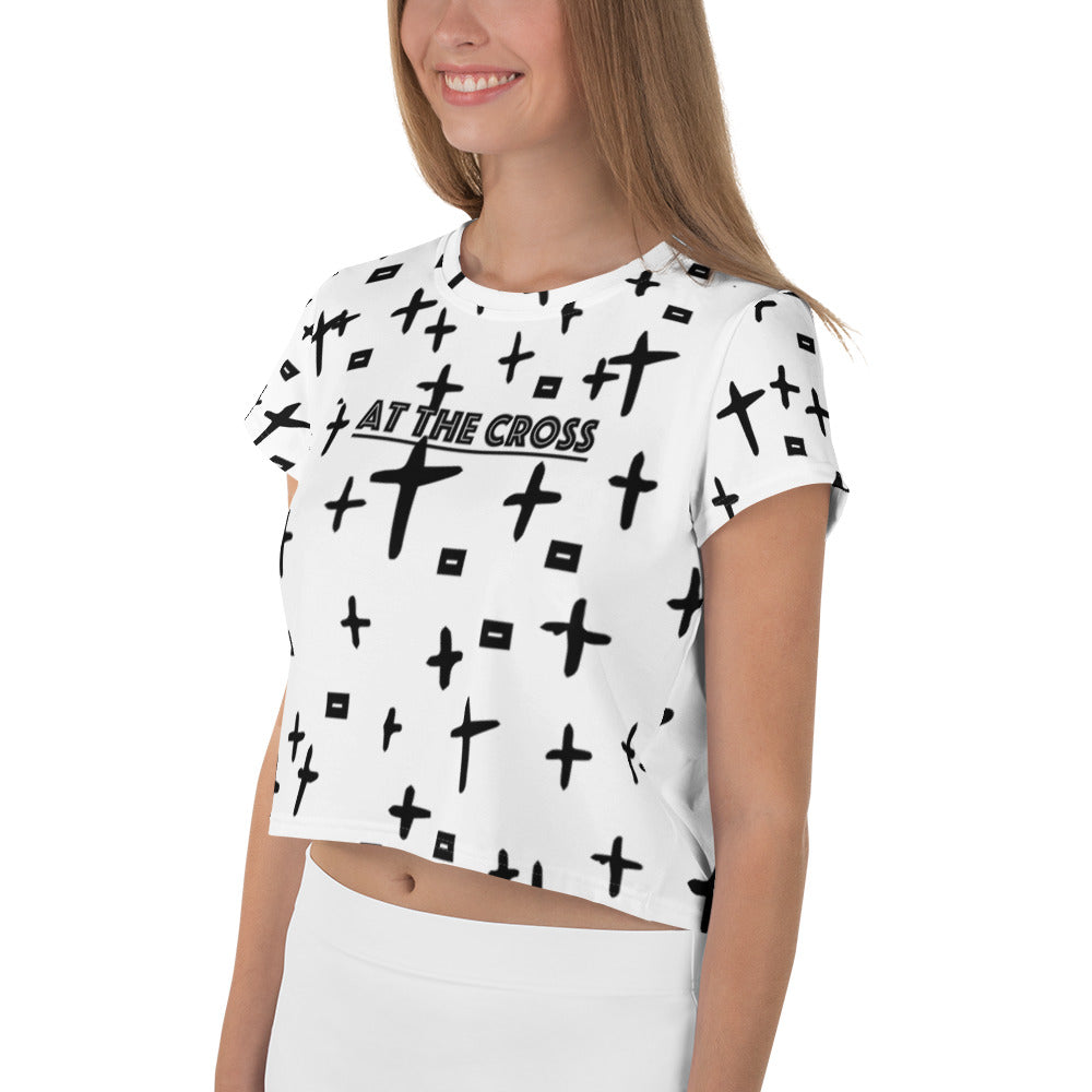 THE CROSS PERIOD All-Over Print Crop Tee