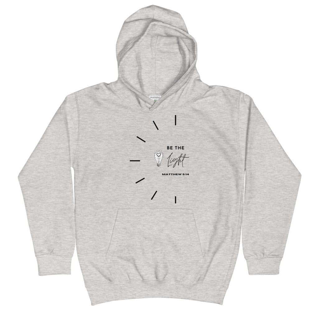 BE THE LIGHT Matthew 5:14 Kids Hoodie