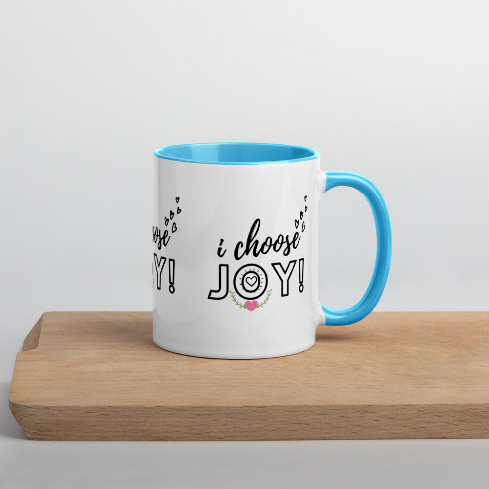 I CHOOSE JOY Mug with Color Inside