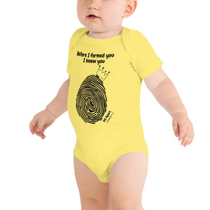 I'M SET APART Jeremiah 1:5 Baby Fingerprint T-Shirt