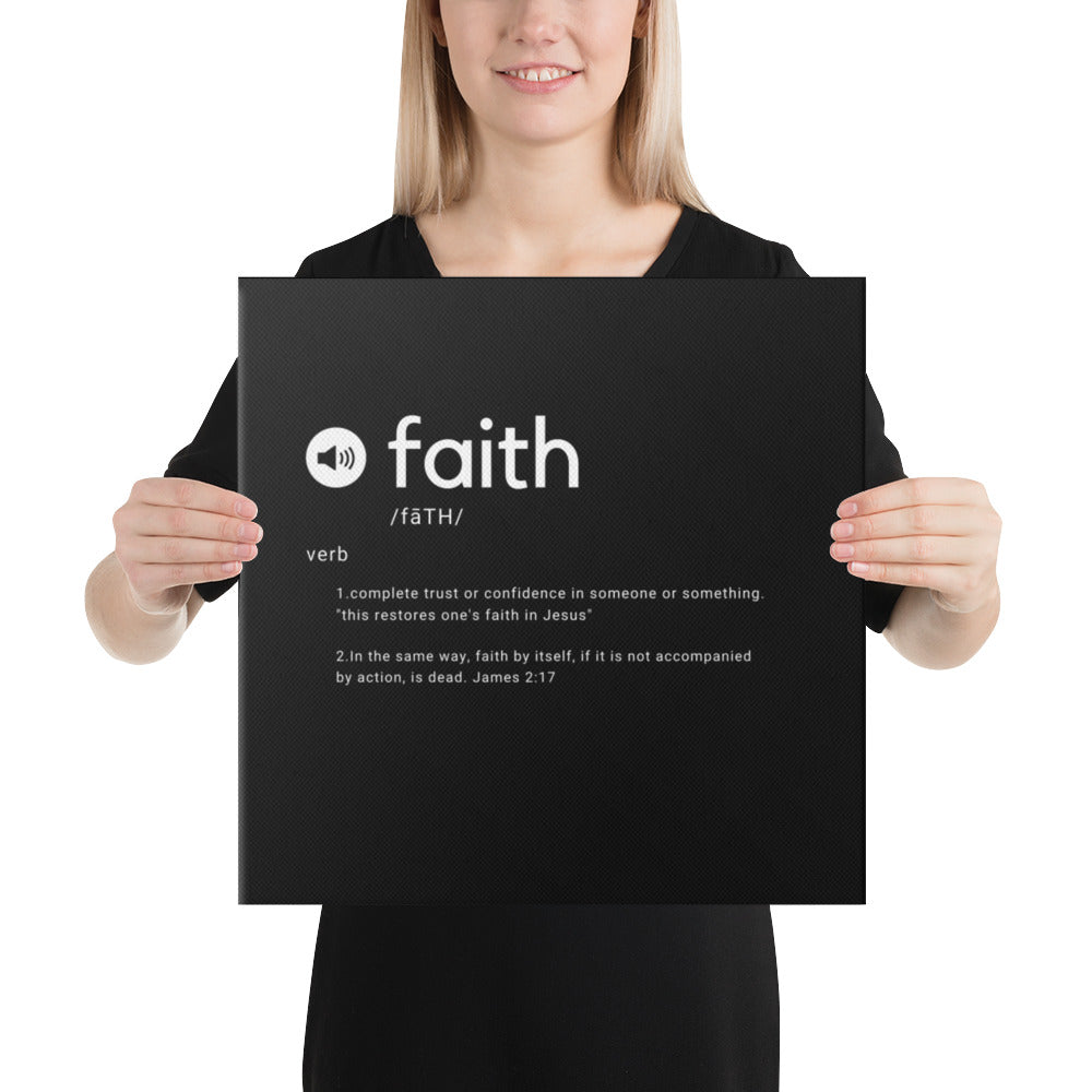 FAITH WITHOUT WORKS - James 2:17 Canvas Art