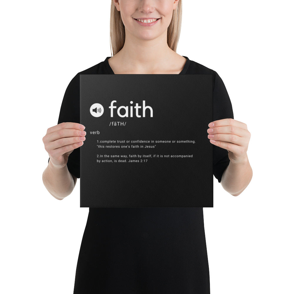 FAITH WITHOUT WORKS - James 2:17 Canvas Art