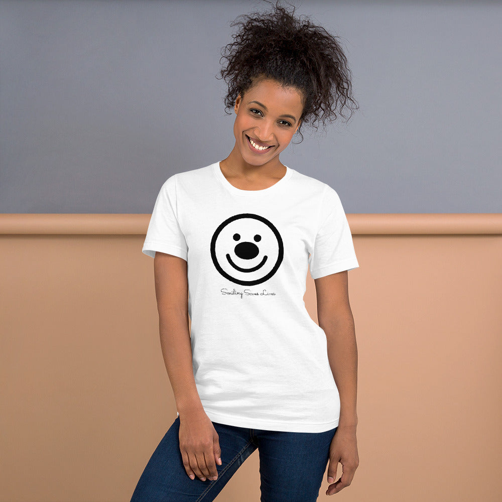 SMILING SAVES LIVES - HAPPY FACE Unisex T-Shirt