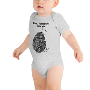 I'M SET APART Jeremiah 1:5 Baby Fingerprint T-Shirt