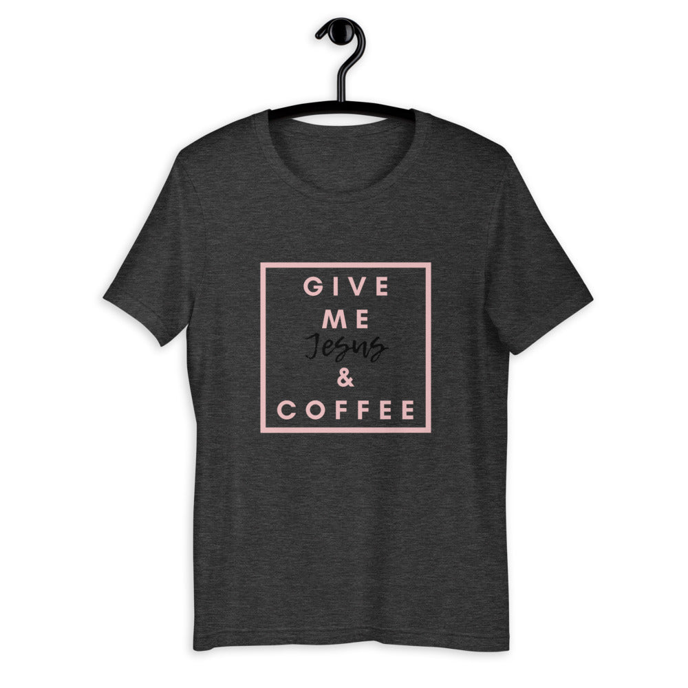 When I Rise Give Me Coffee & Jesus Tee-Cream - mulberrycottage