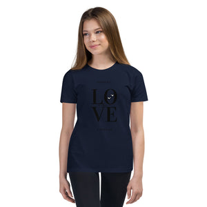 ABOVE ALL, LOVE 1 Peter 4:8 Youth Short Sleeve T-Shirt