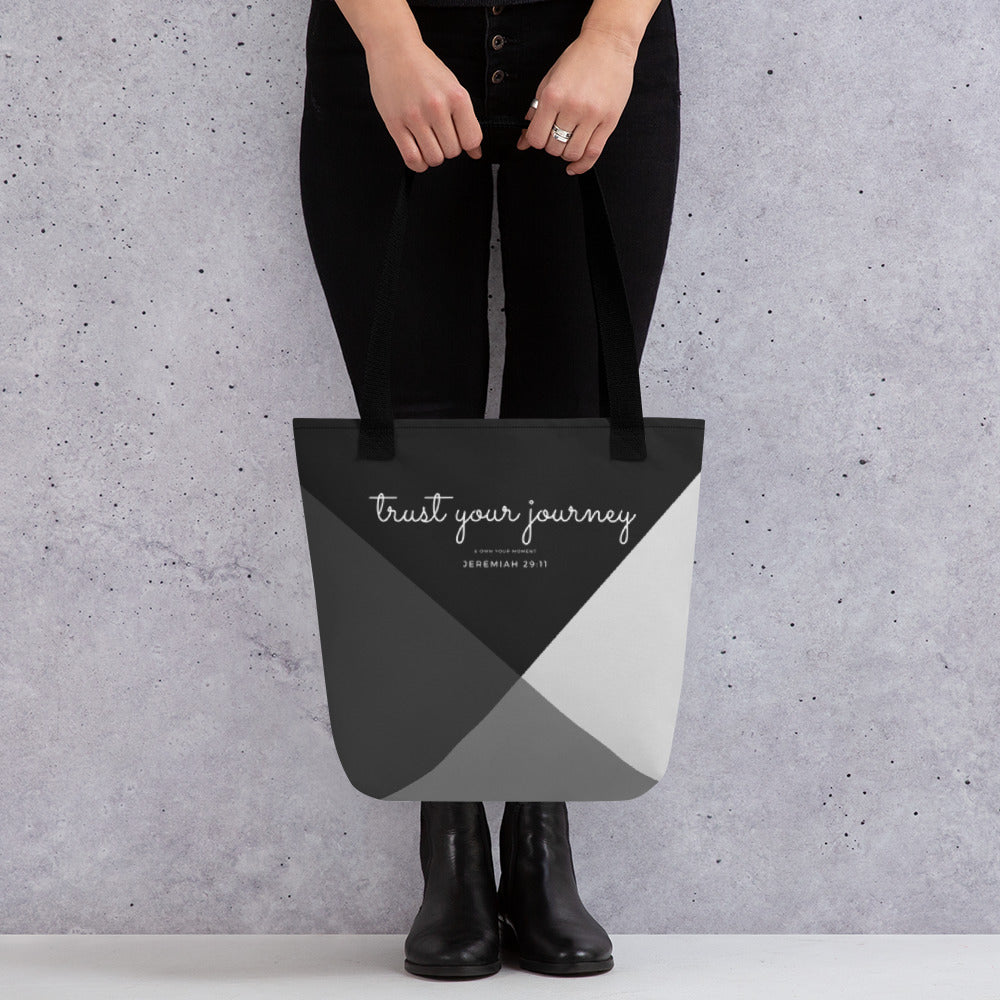 TRUST YOUR JOURNEY Jeremiah 29:11 Tote bag