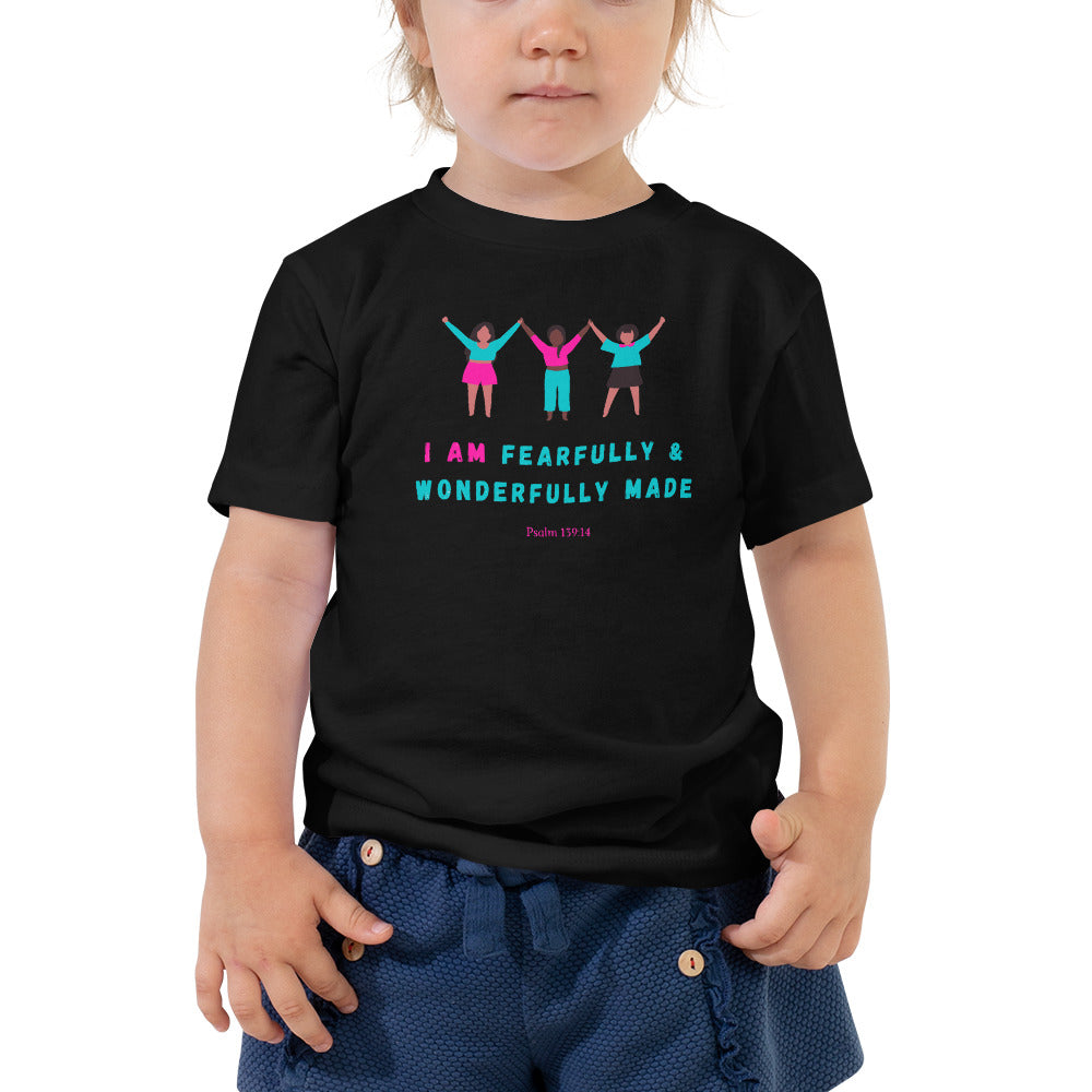 I AM FEARFULLY & WONDERFULLY MADE Psalm 139:14 TODDLER Tee