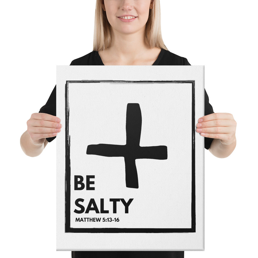 BE SALTY Matthew 5:13-16 Canvas Wall Art