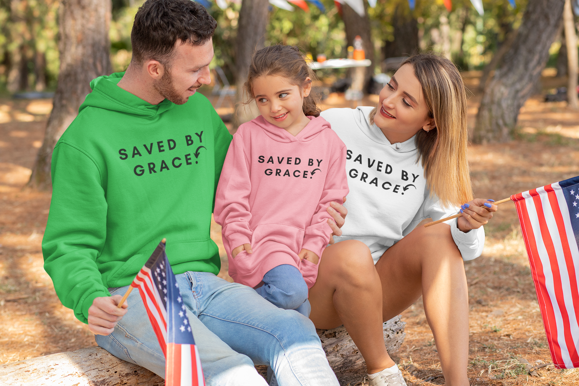 SAVED BY GRACE PERIOD Kids Hoodie