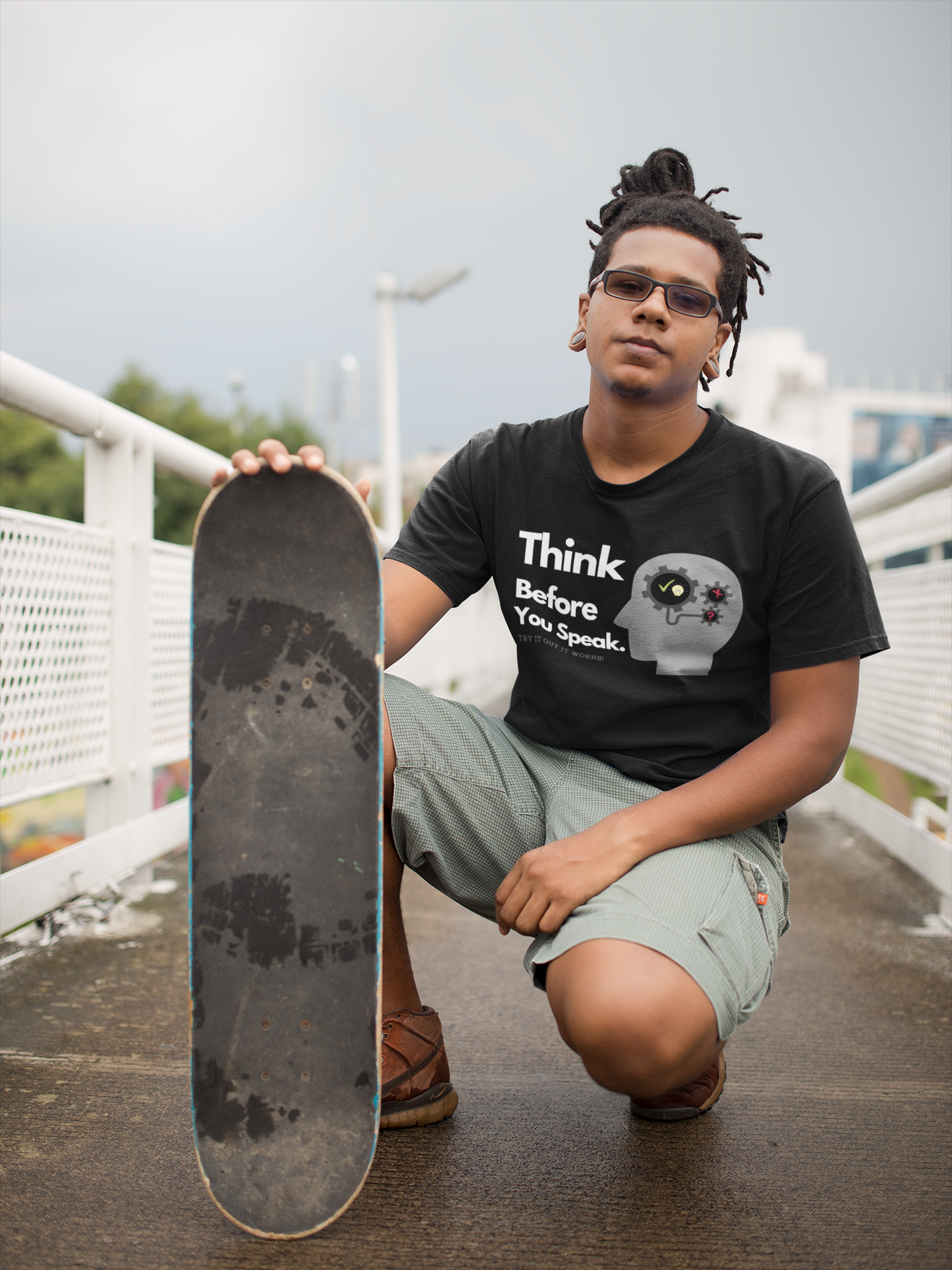 THINK BEFORE YOU SPEAK. Unisex T-Shirt