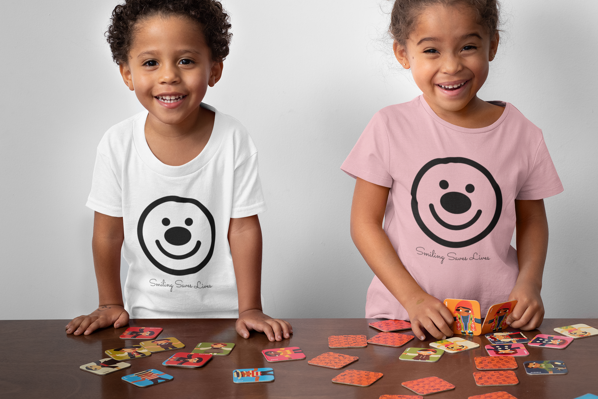 SMILING SAVES LIVES - HAPPY FACE Toddler Short Sleeve Tee